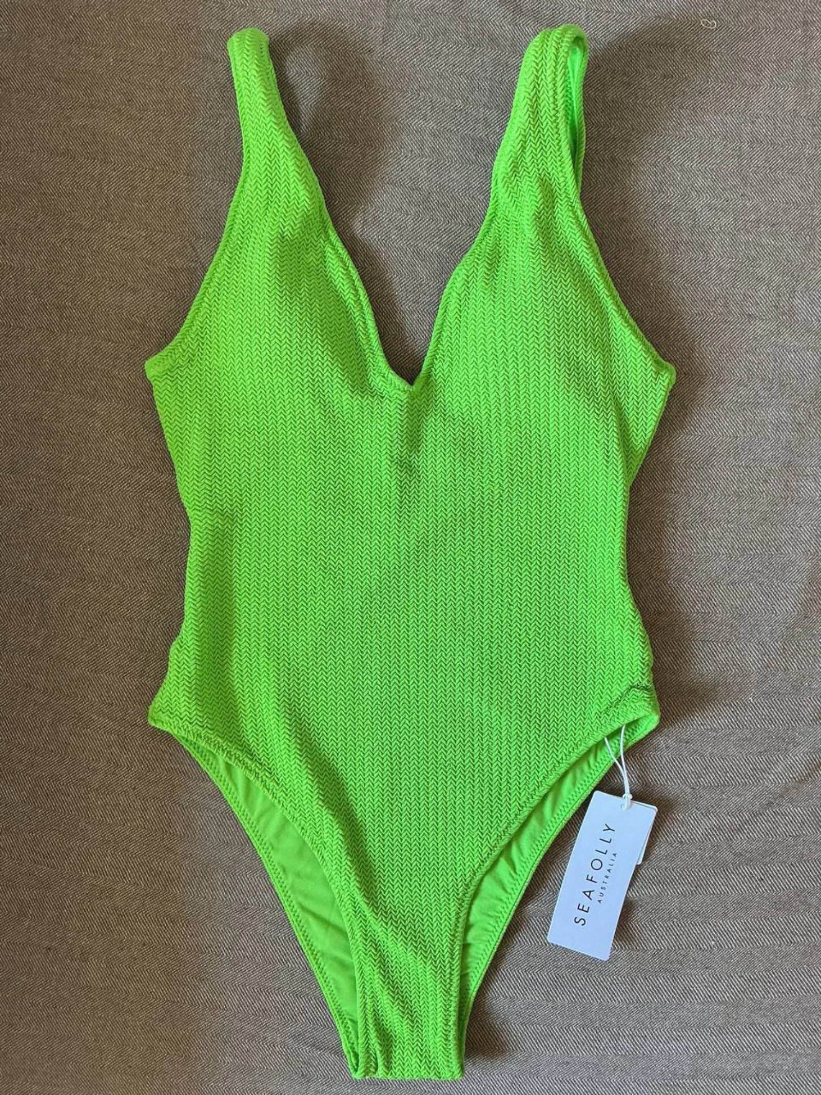 Maillot une pièce femme Seafolly Vert Taille 38
